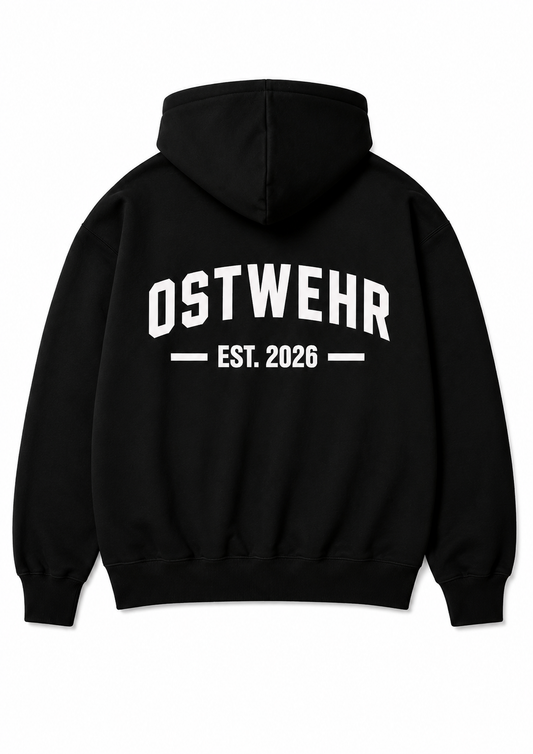 Ostwehr Hoodie Schwarz – Ostdeutschland Streetwear